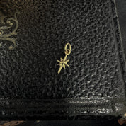 14k Shining Star Charm | Sparkle Charm in Solid Gold - Uneven X Olivia Faust