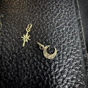 14k Shining Star Charm | Sparkle Charm in Solid Gold - Uneven X Olivia Faust