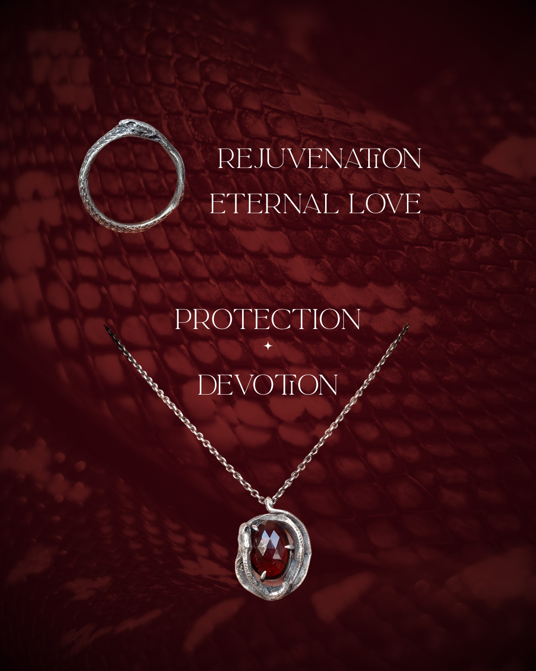 Heartbound pendant - garnet - OOAK