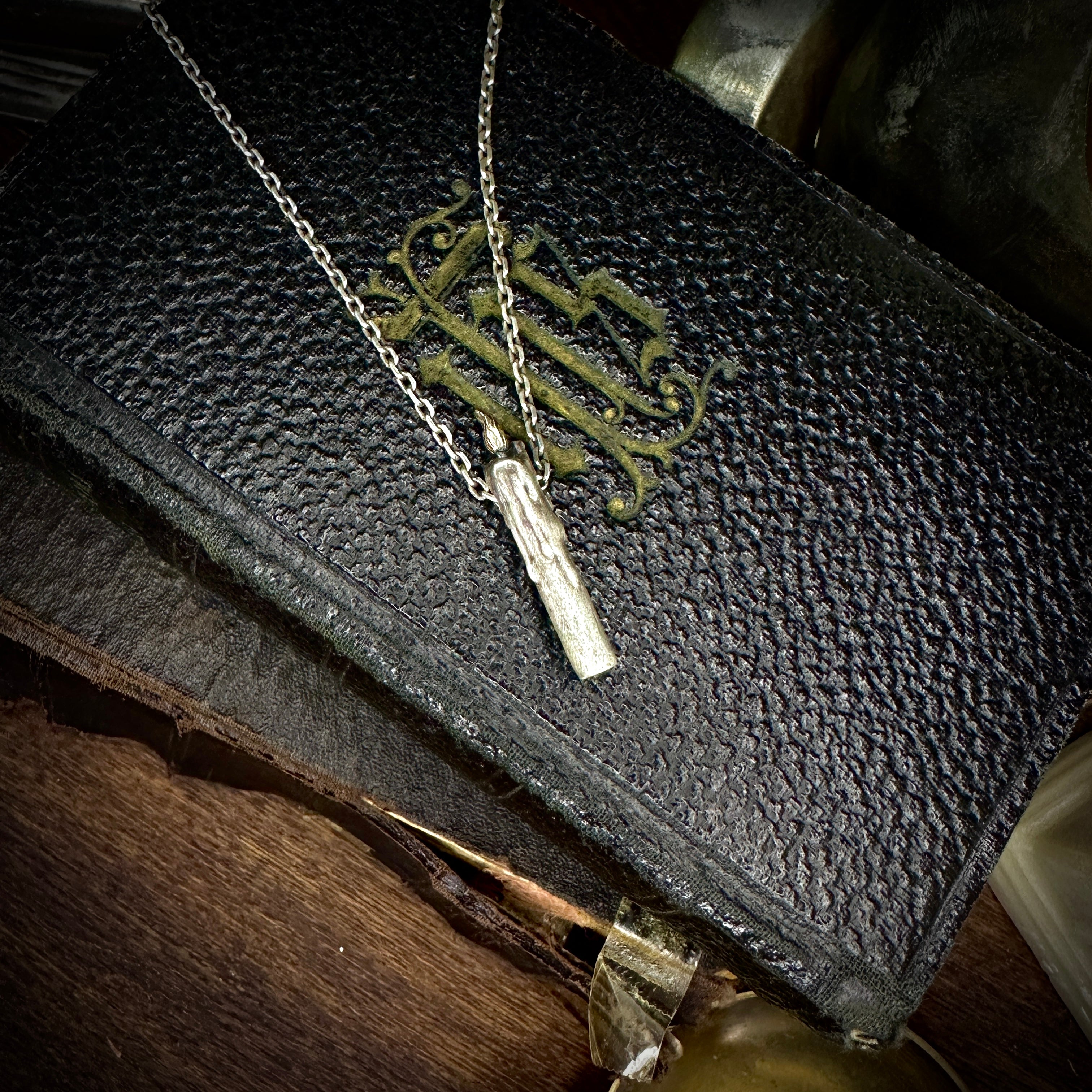 Candle Pendant necklace