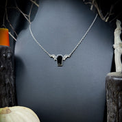 Night Creature Black Spinel Coffin Gemstone Pendant - LIMITED