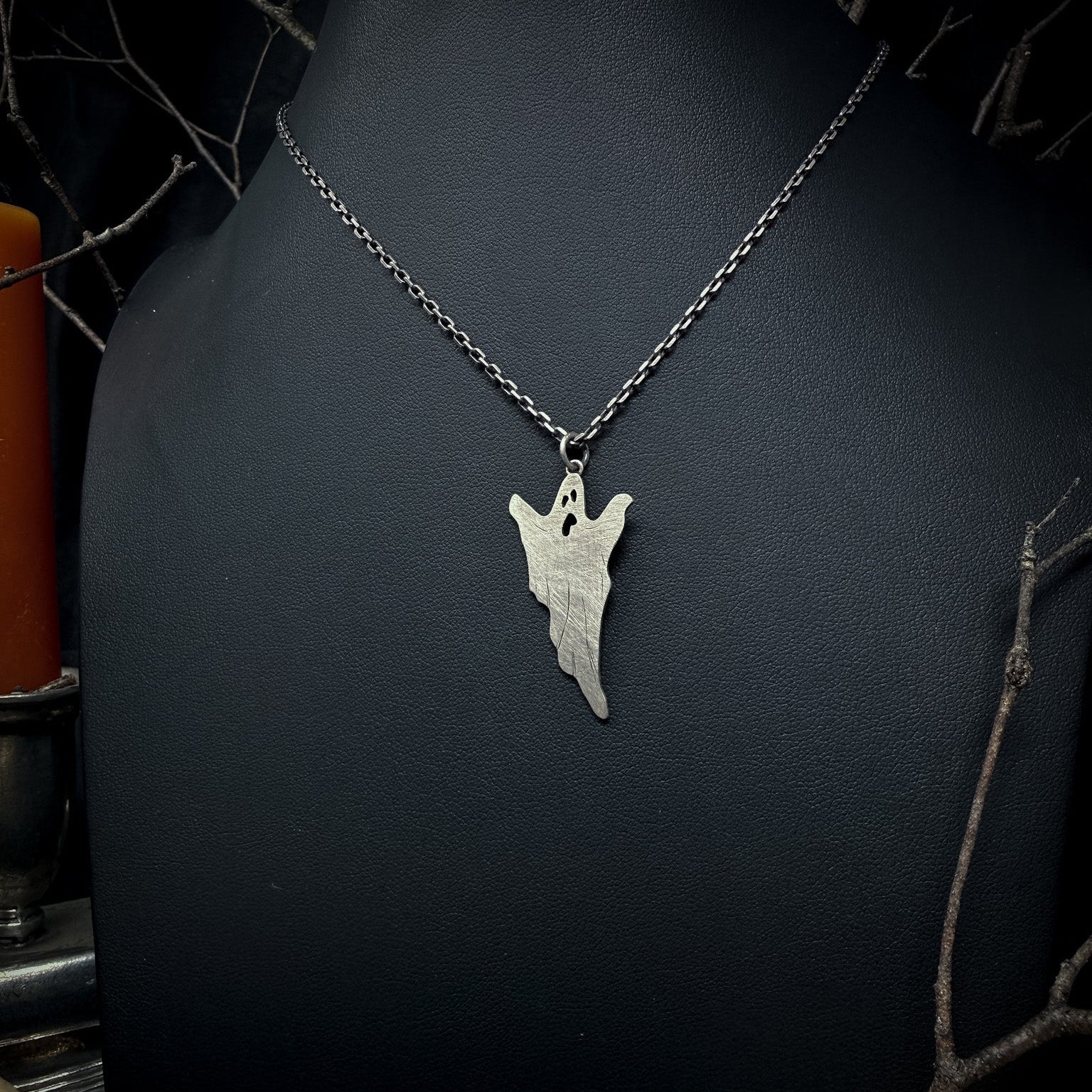 Ghost Pendant Necklace