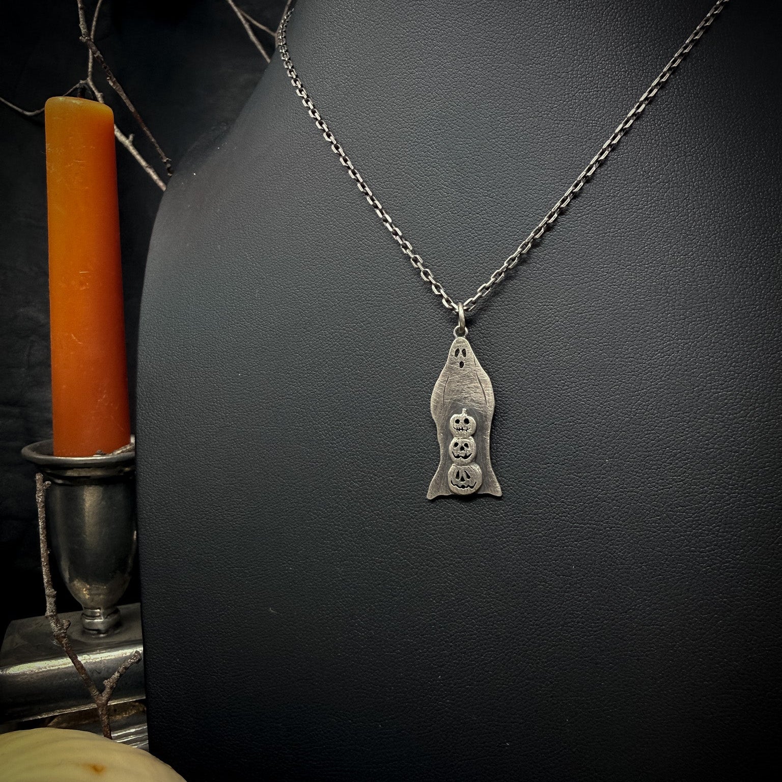 Pumpkin Ghosts Pendant