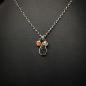 Black Sunstone Charm | Tear Drop Rose Cut Charm