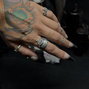 Cauldron & Smoke Set - Witchy Silver Ring