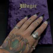 Cauldron & Smoke Set - Witchy Silver Ring