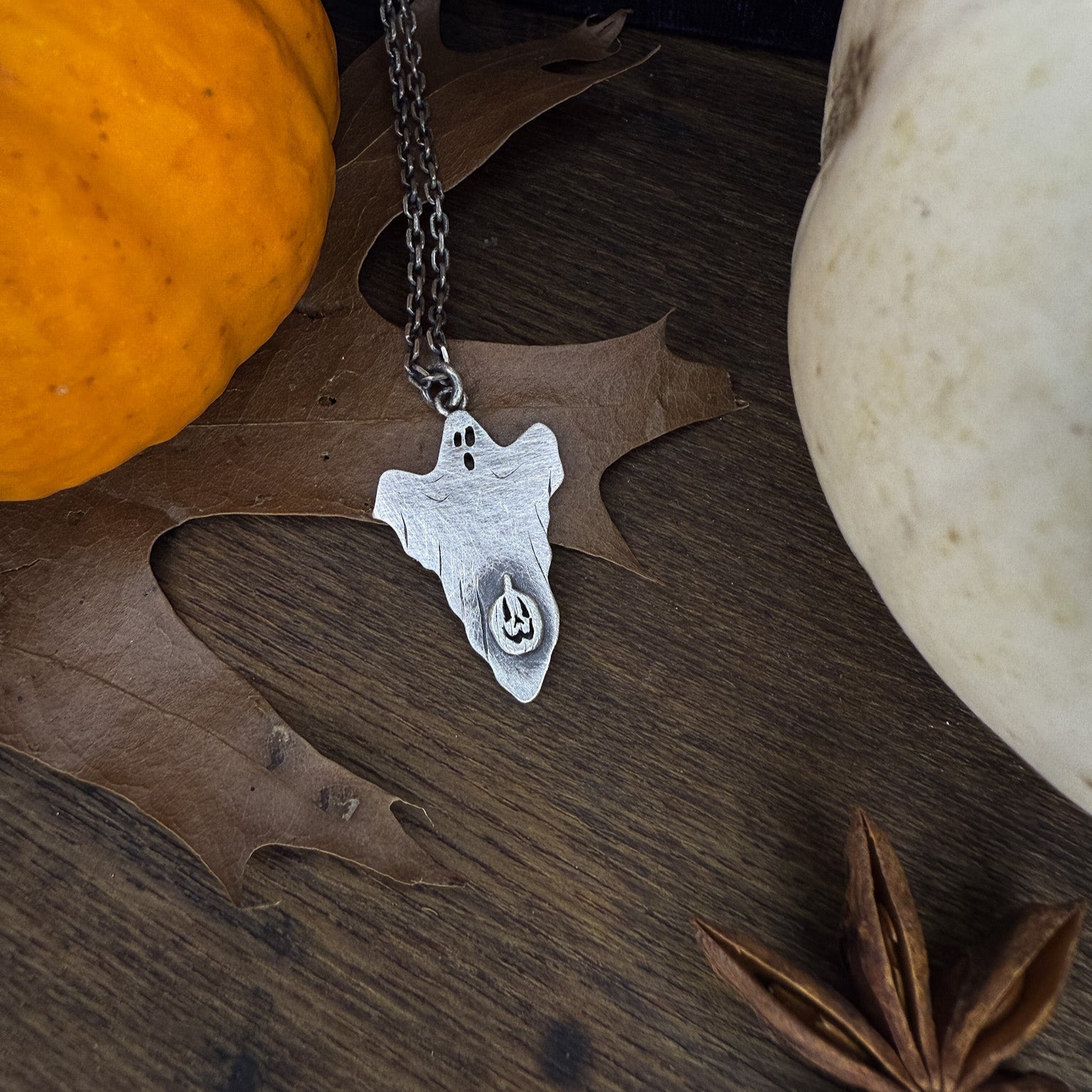 Pumpkin Ghosts Pendant