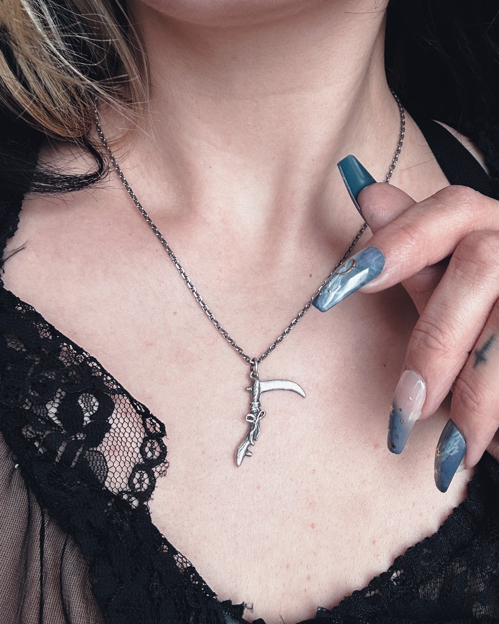 Sweet Scythe Pendant - Uneven X Olivia Faust