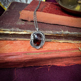 Heartbound pendant - garnet - OOAK