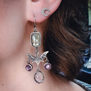 the Dead of Night Earrings OOAK - Uneven X Olivia Faust