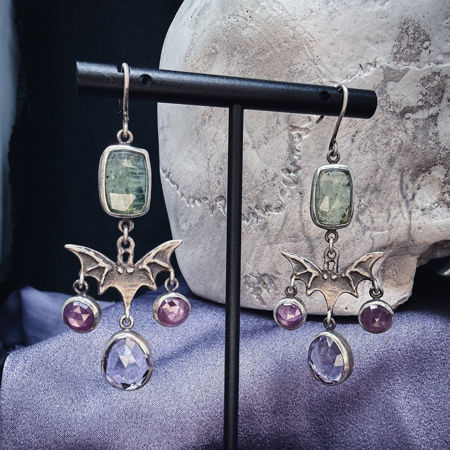 the Dead of Night Earrings OOAK - Uneven X Olivia Faust