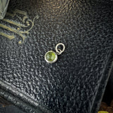 Vesuvianite Charm | Round Rose Cut Green Vesuvianite