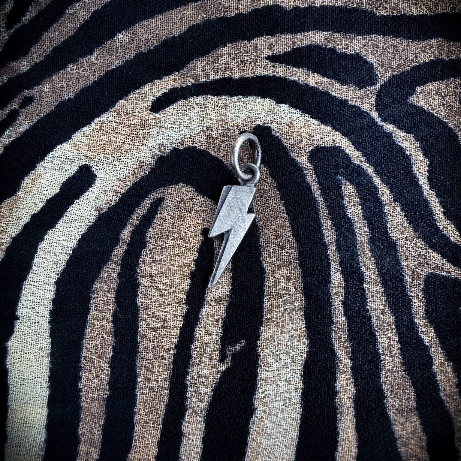 Ziggy Charm |  Lightning Bolt Charm in Sterling Silver