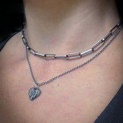 Chunky Paper Clip Chain - Sterling silver