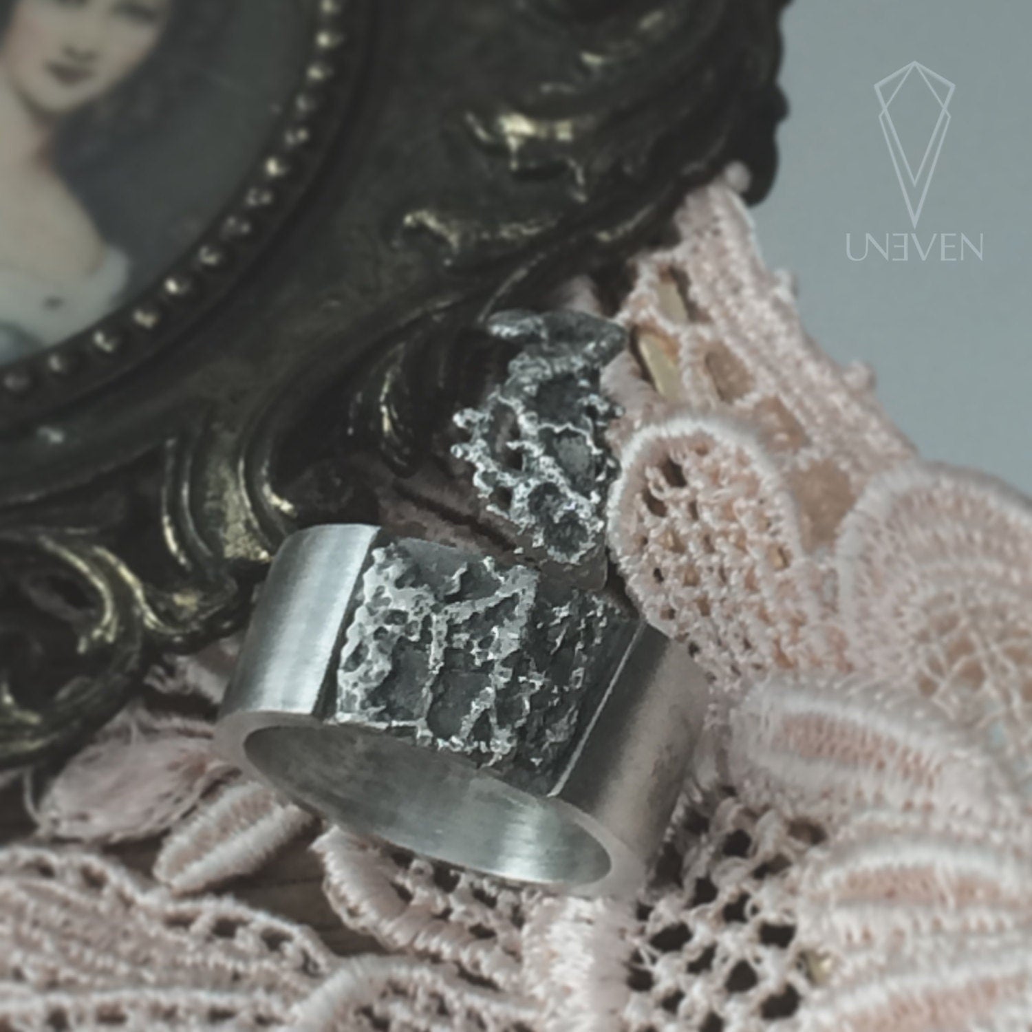Vintage Lace Large Ring - Ready to Ship