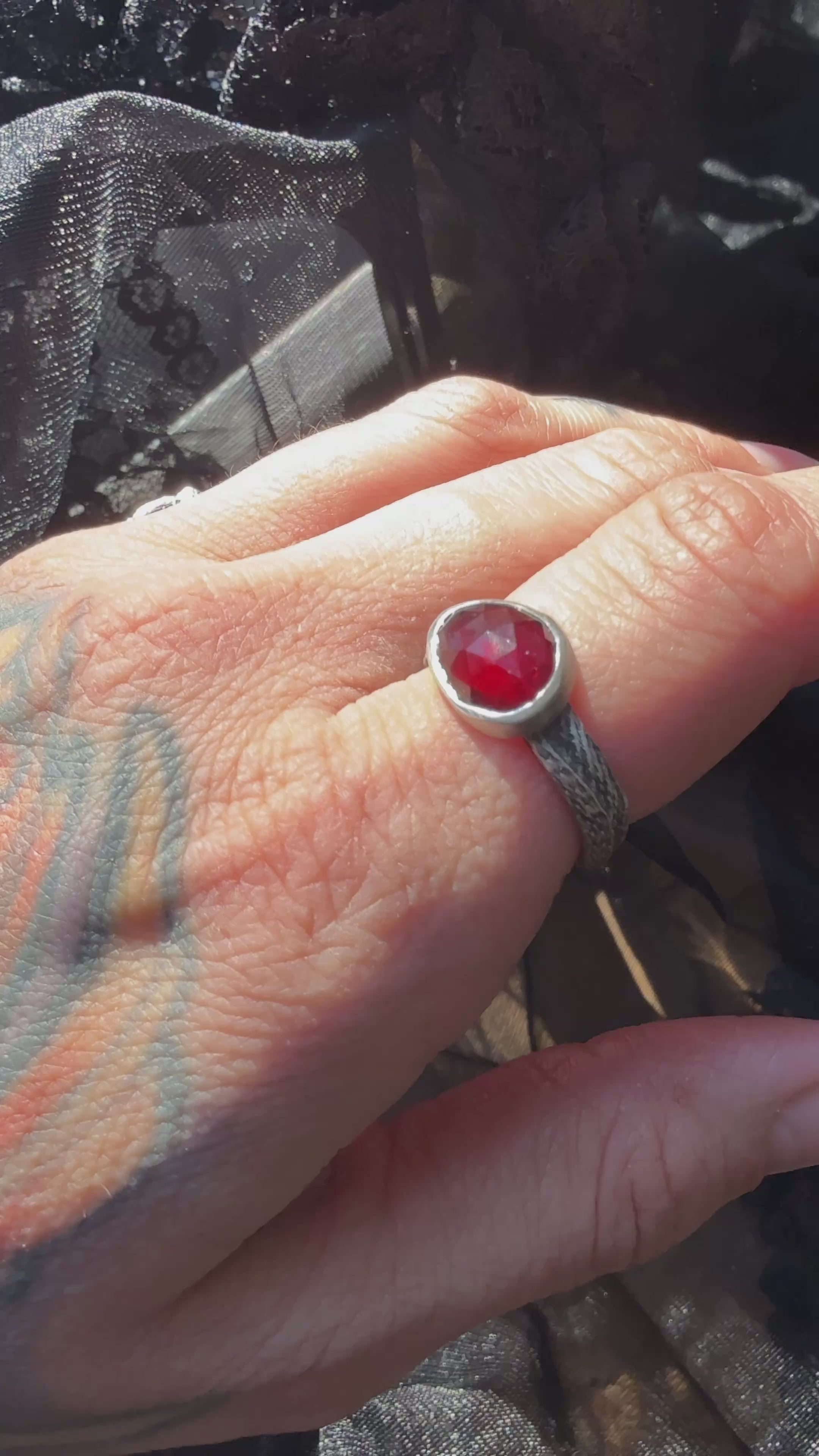 Devotion Ring - Garnet - Size 7