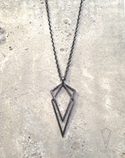 Uneven Small Signature Pendant Necklace - Ready to Ship