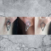 Uneven Signature Ear Jackets Earrings