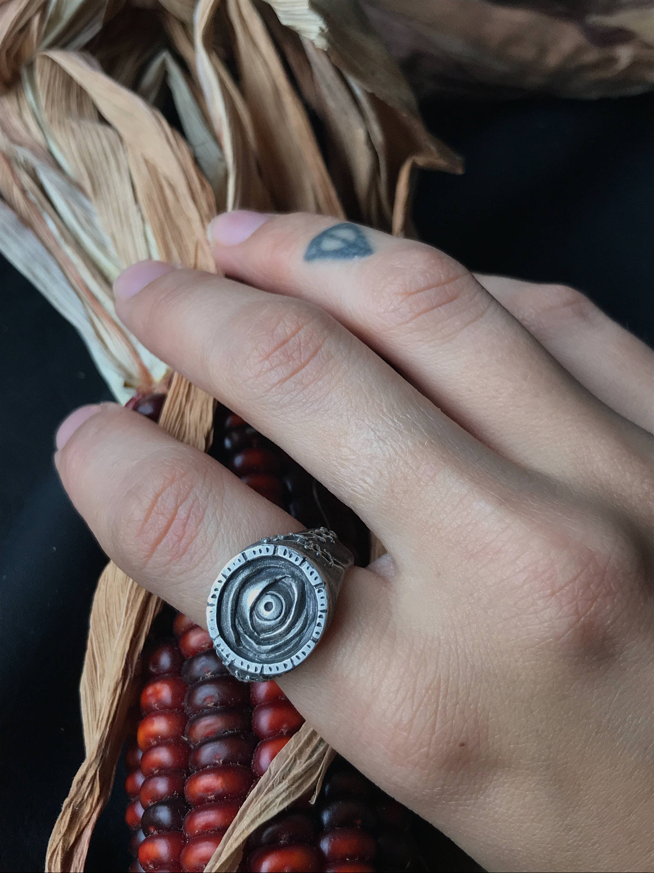 Witchy Eye Signet Ring - Eye Put a Spell on You - Ready to Ship