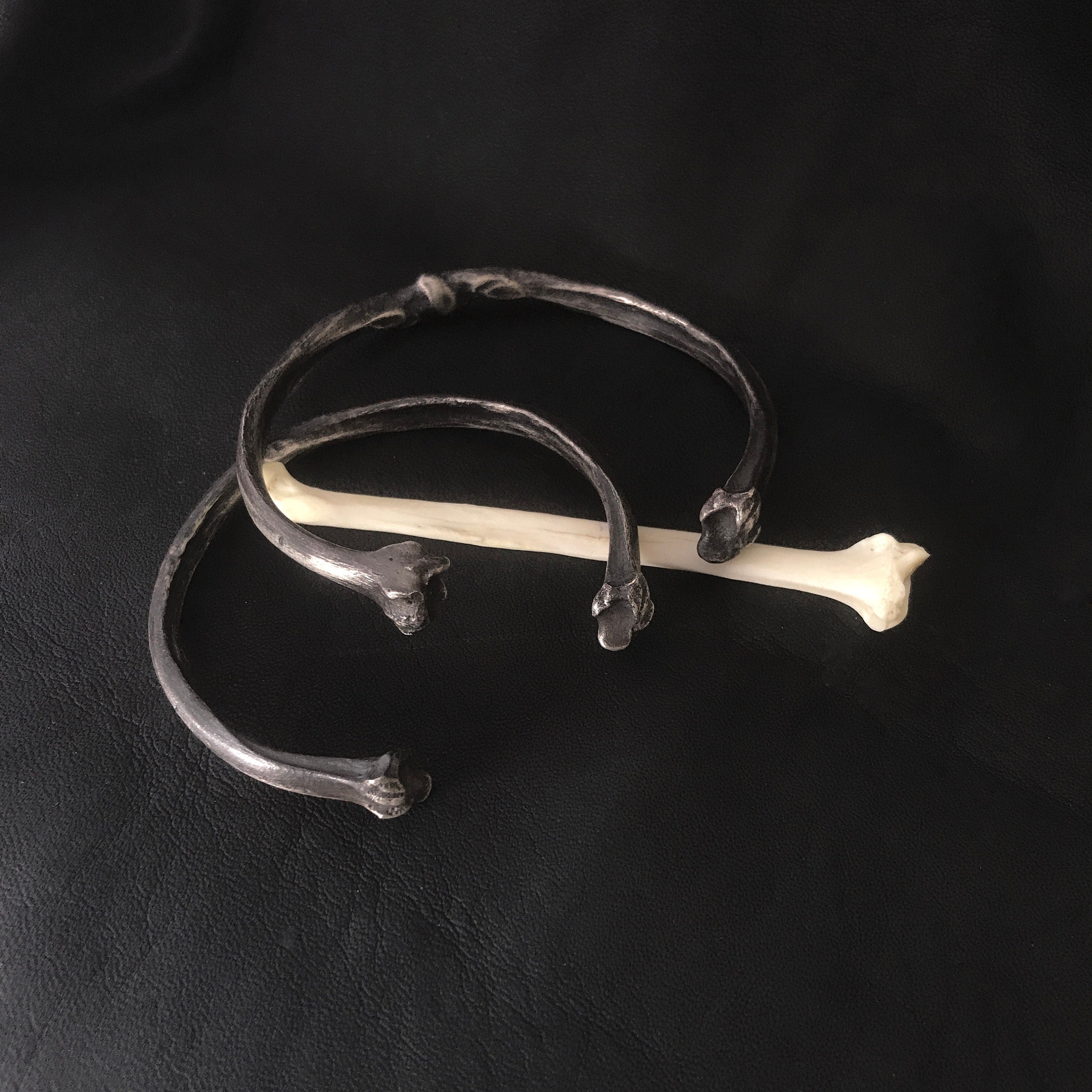 Cat Bone Cuff Bracelet