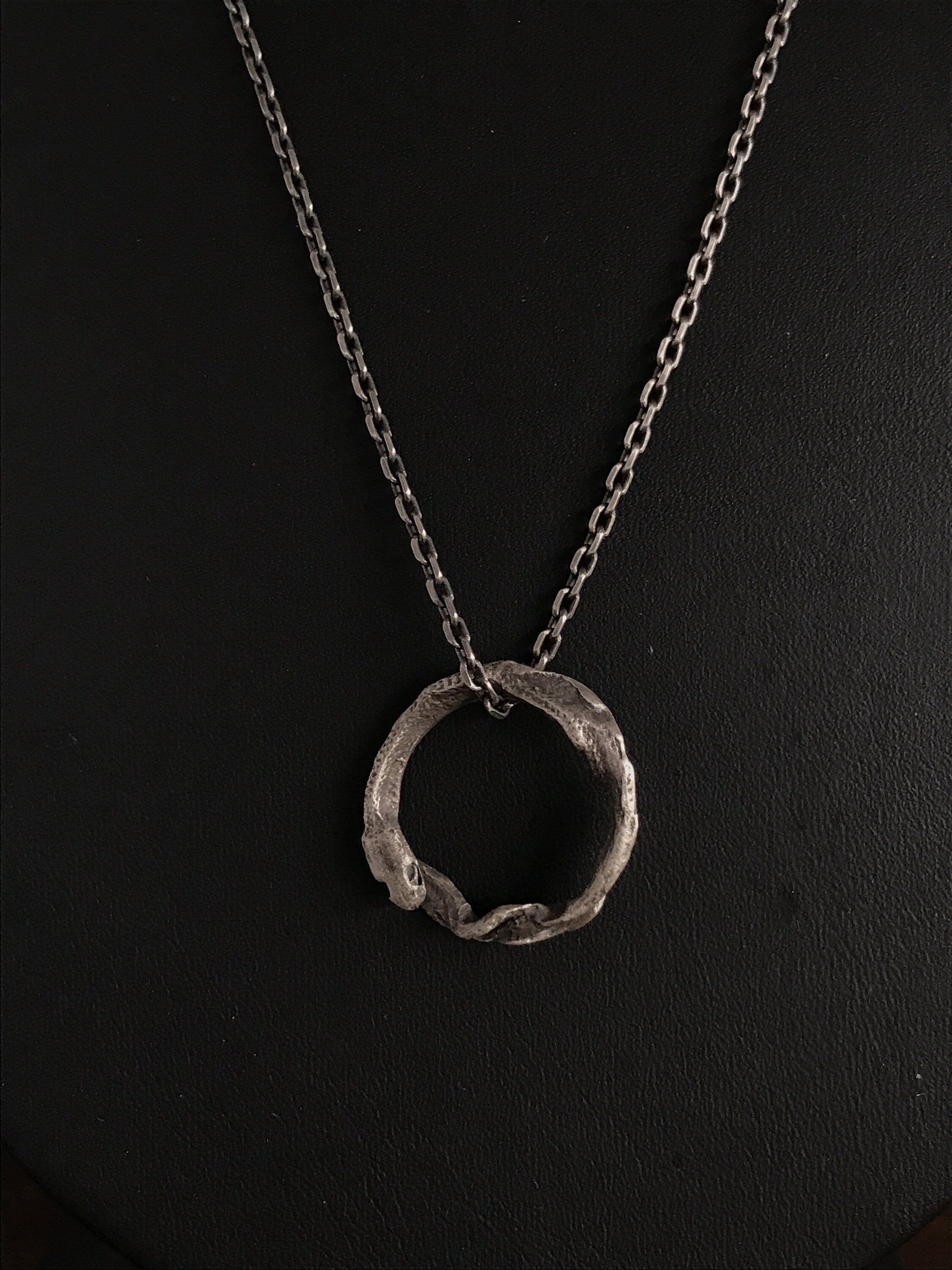 Mini Dangling Ouroboros Pendant Necklace - Ready to Ship