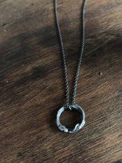 Mini Dangling Ouroboros Pendant Necklace - Ready to Ship