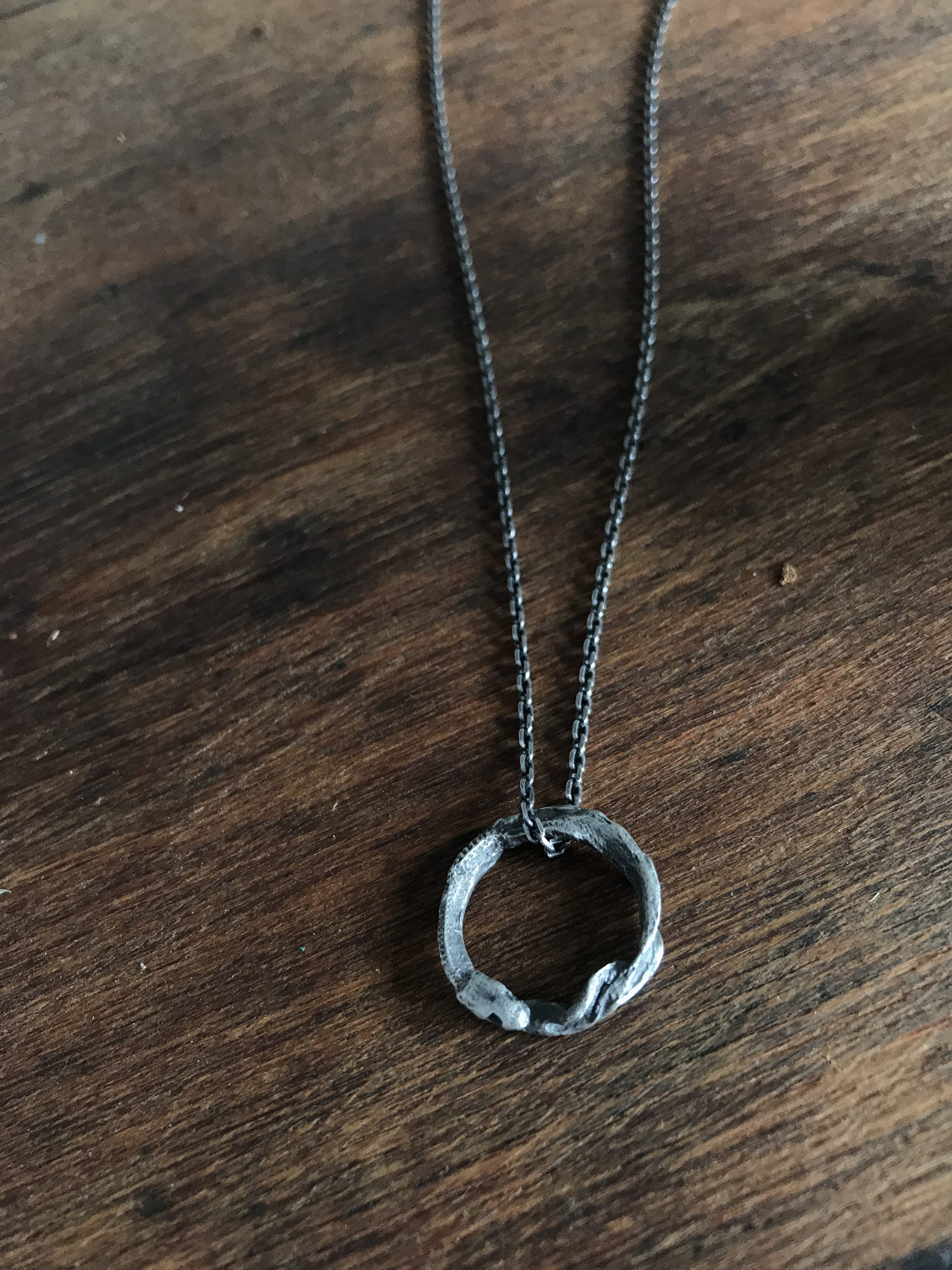 Mini Dangling Ouroboros Pendant Necklace - Ready to Ship