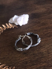 Mini Ouroboros Hoops Earrings