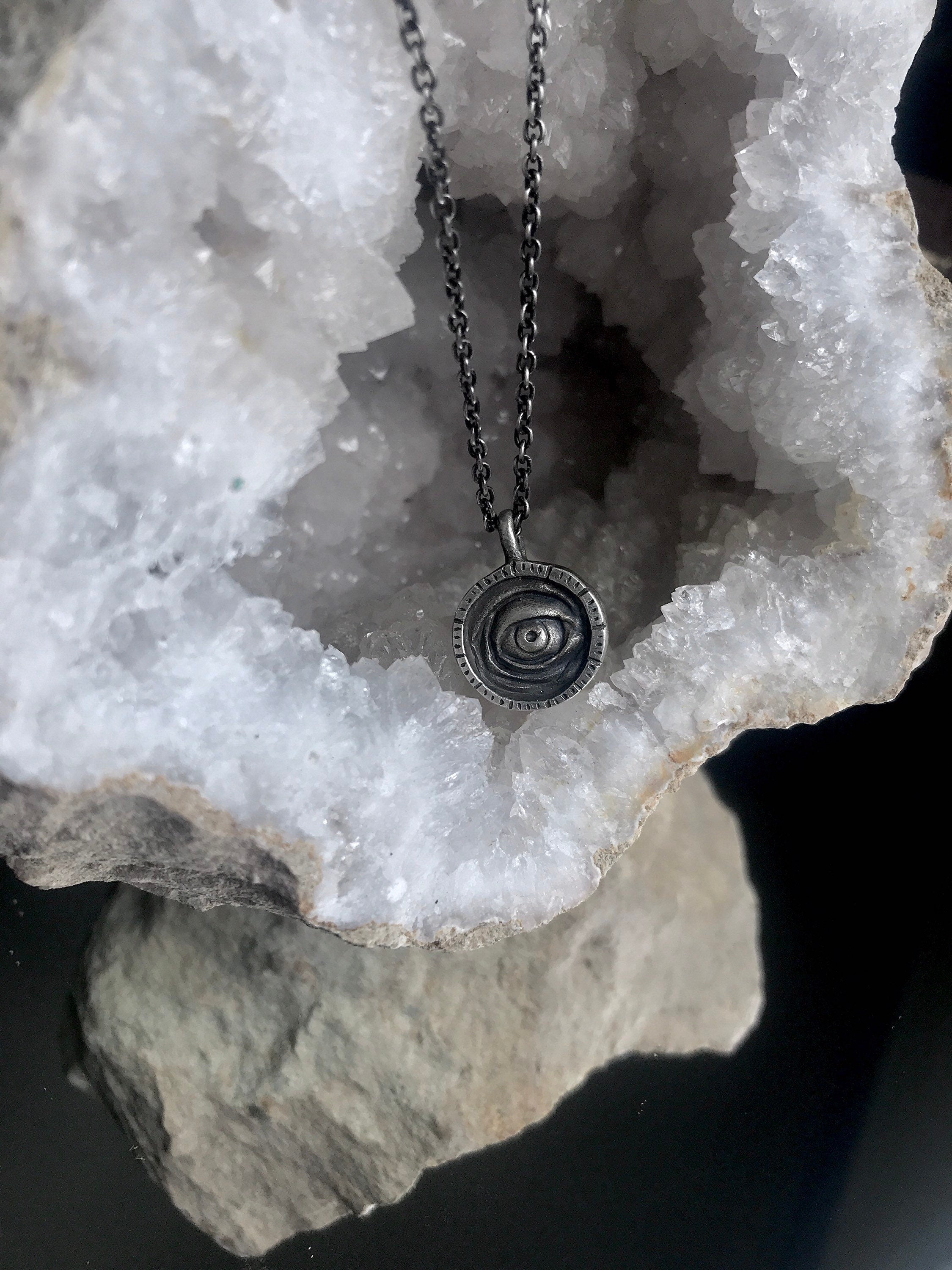 Witchy Eye Signet Pendant - Eye Put a Spell on You Necklace - Ready to Ship