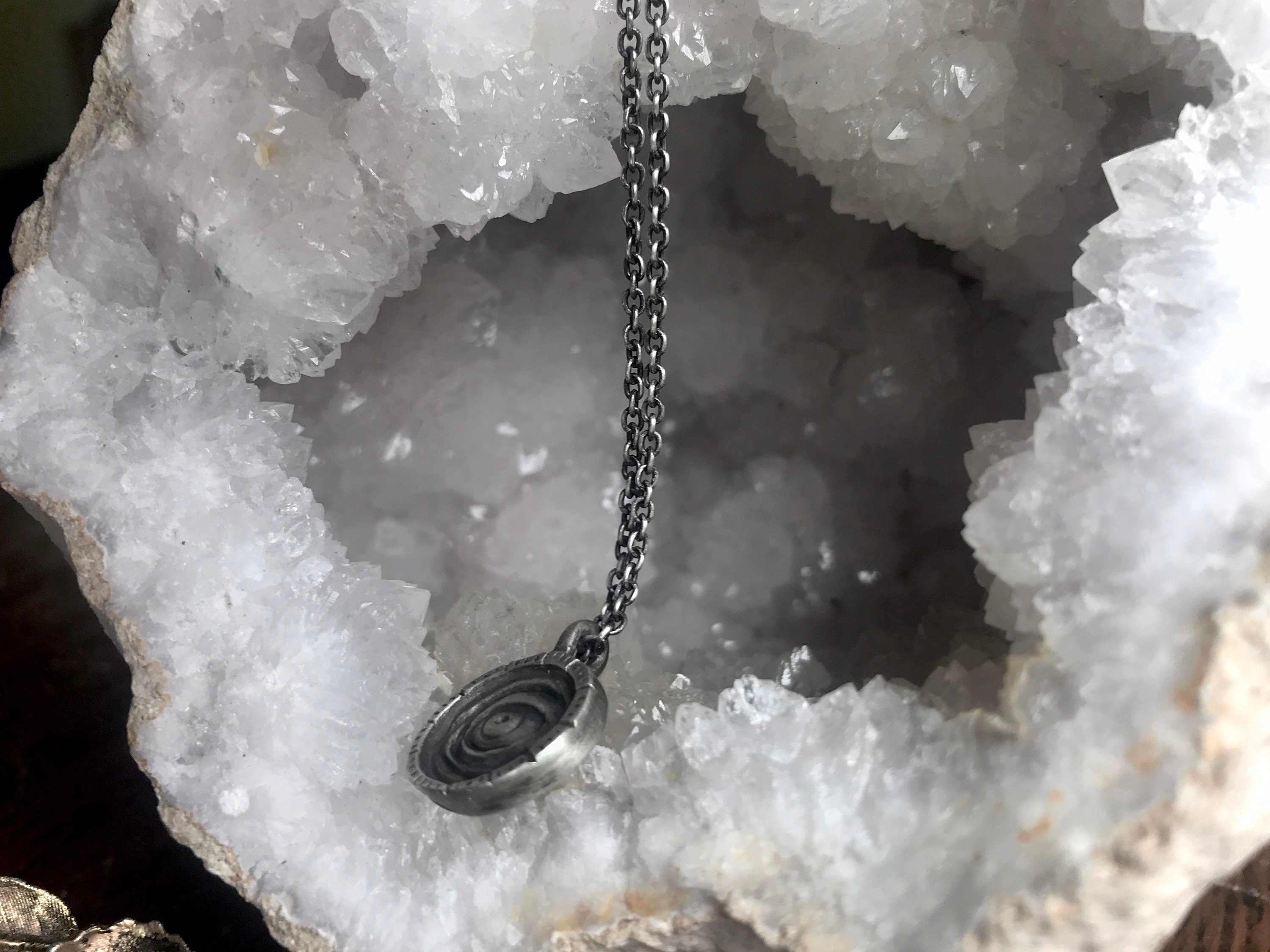 Witchy Eye Signet Pendant - Eye Put a Spell on You Necklace - Ready to Ship