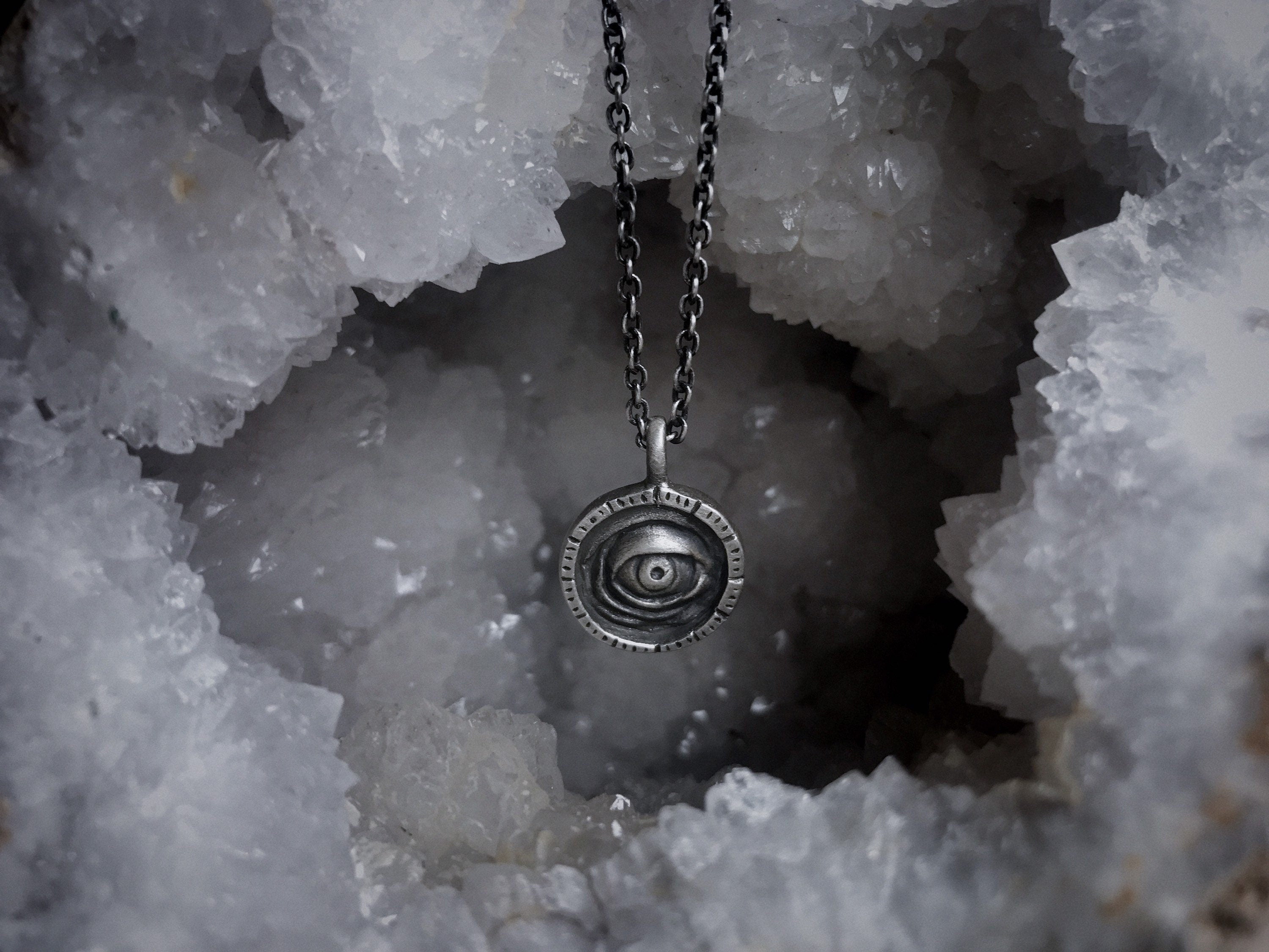 Witchy Eye Signet Pendant - Eye Put a Spell on You Necklace - Ready to Ship