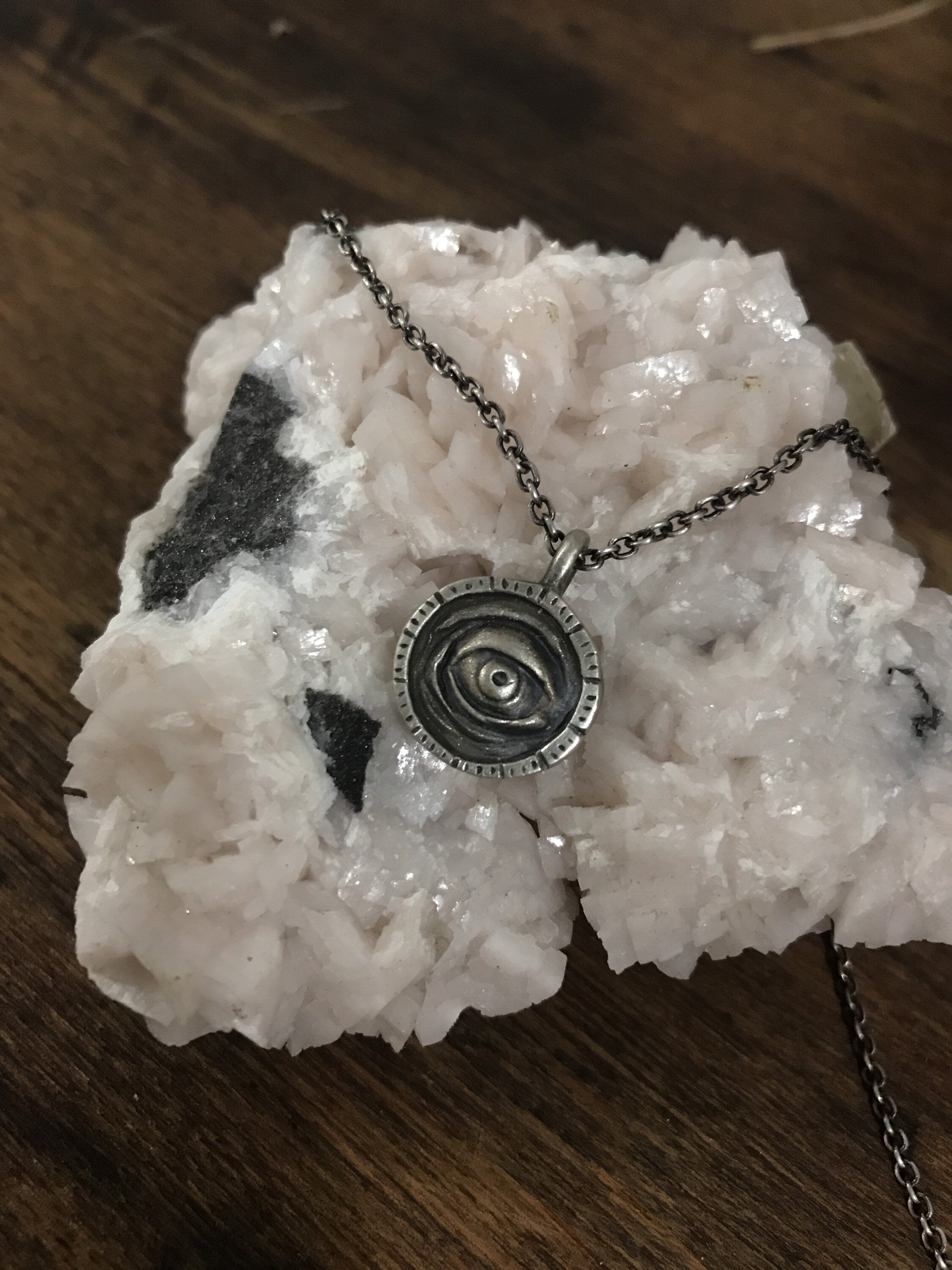 Witchy Eye Signet Pendant - Eye Put a Spell on You Necklace - Ready to Ship