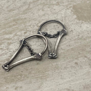 Bones and Chains earrings - ear weigths - Ready to Ship