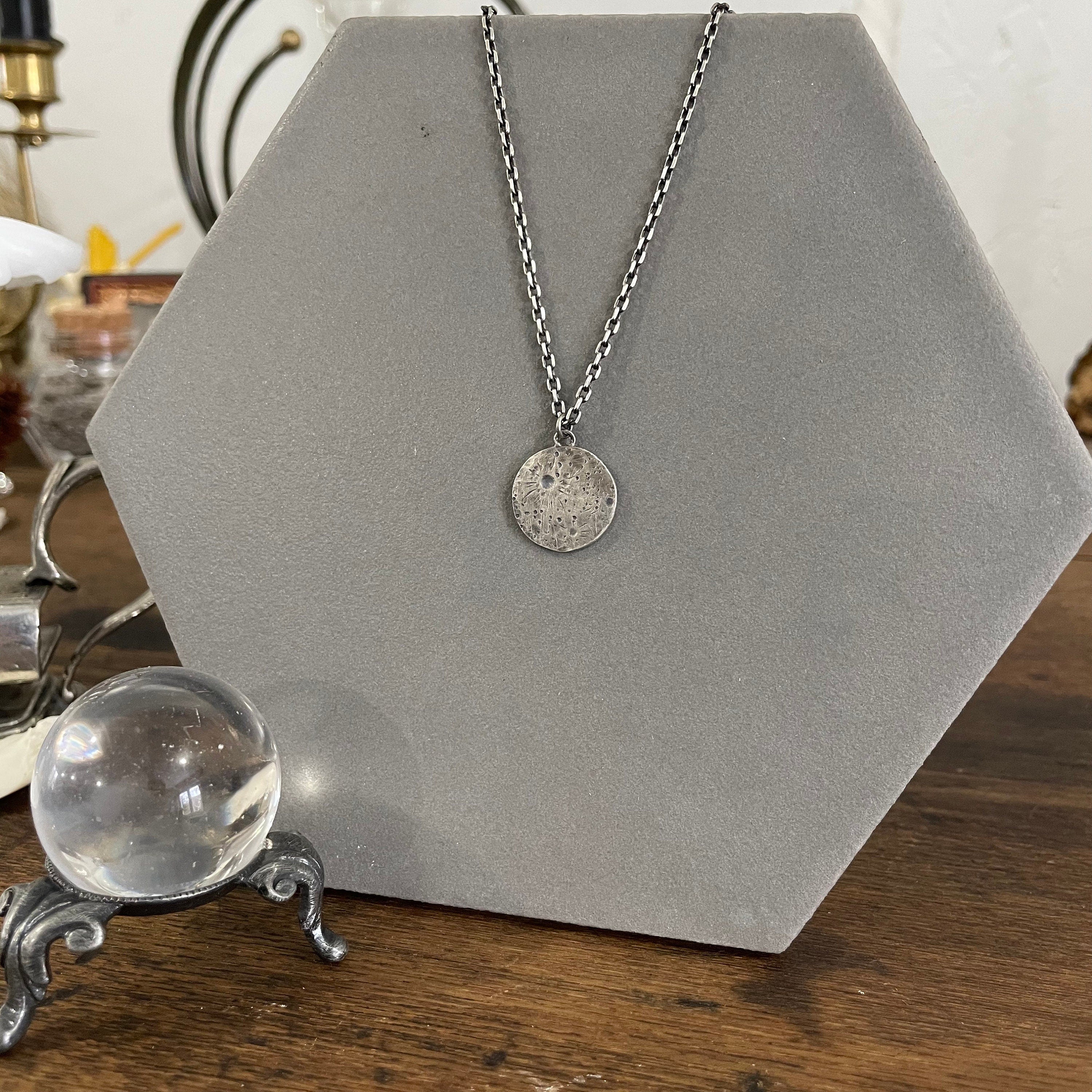 Full Moon Pendant Necklace