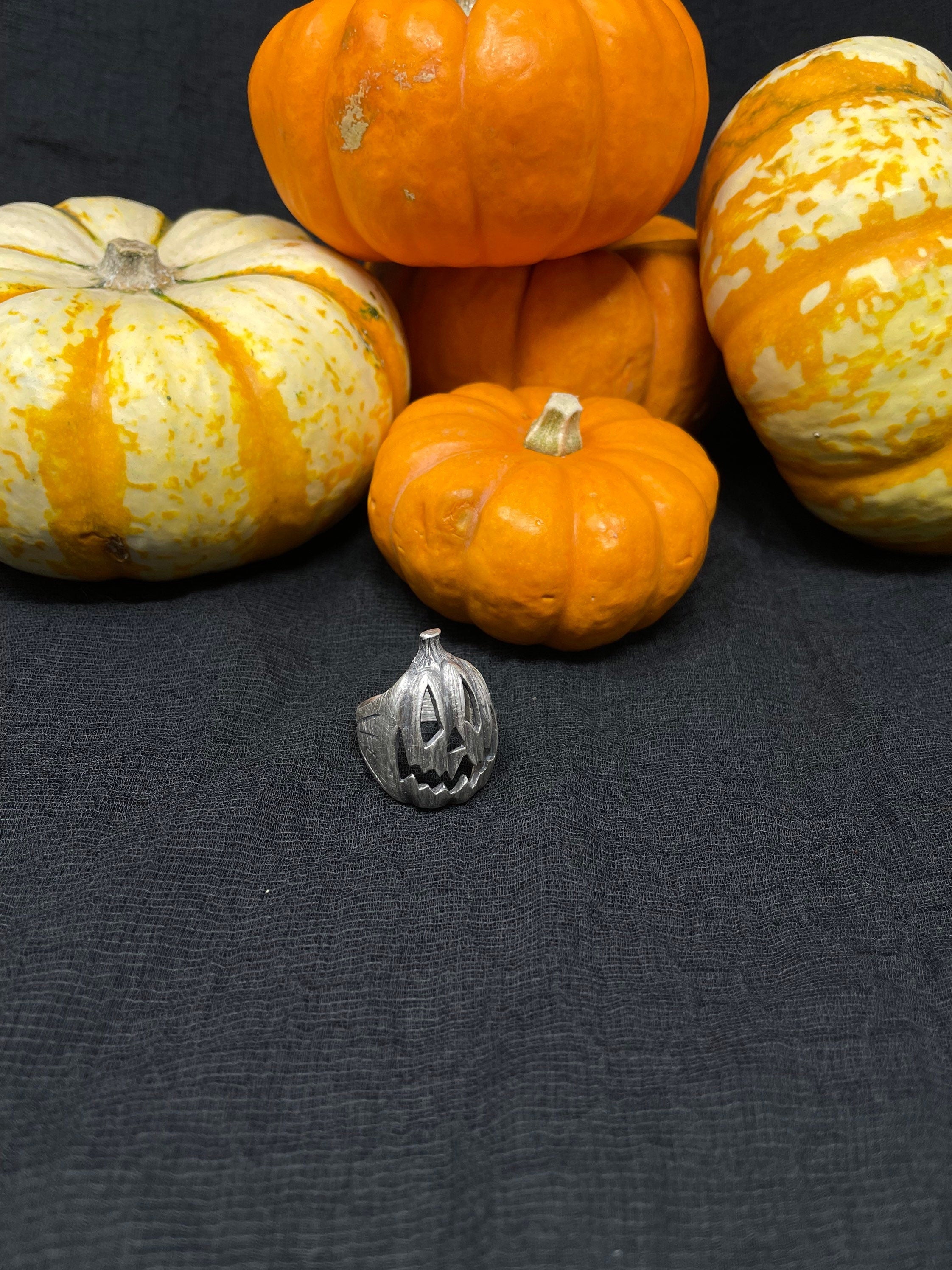 Big Jack-O Lantern Pumpkin Ring - Ready to Ship