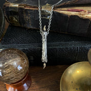 Midnight Society Pendant - Burning at Both ends Candle Necklace - ready to ship